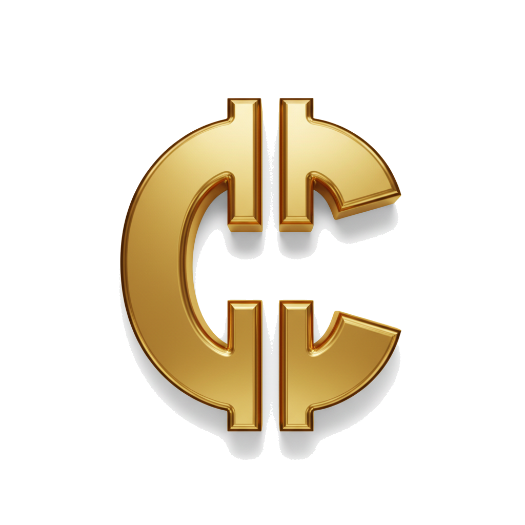 Royal Gold Crown Currency emblem